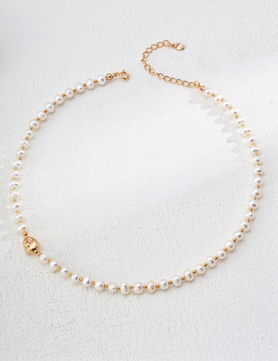 Collana Armonia S925 Placcato Oro 18k Perle Naturali