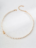 Collana Armonia S925 Placcato Oro 18k Perle Naturali