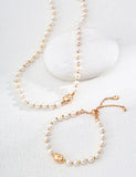 Collana Armonia S925 Placcato Oro 18k Perle Naturali