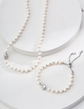 Collana Armonia S925 Placcato Oro 18k Perle Naturali