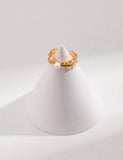 Anello Sirena S925 Placcato Oro 18k Perla Naturale