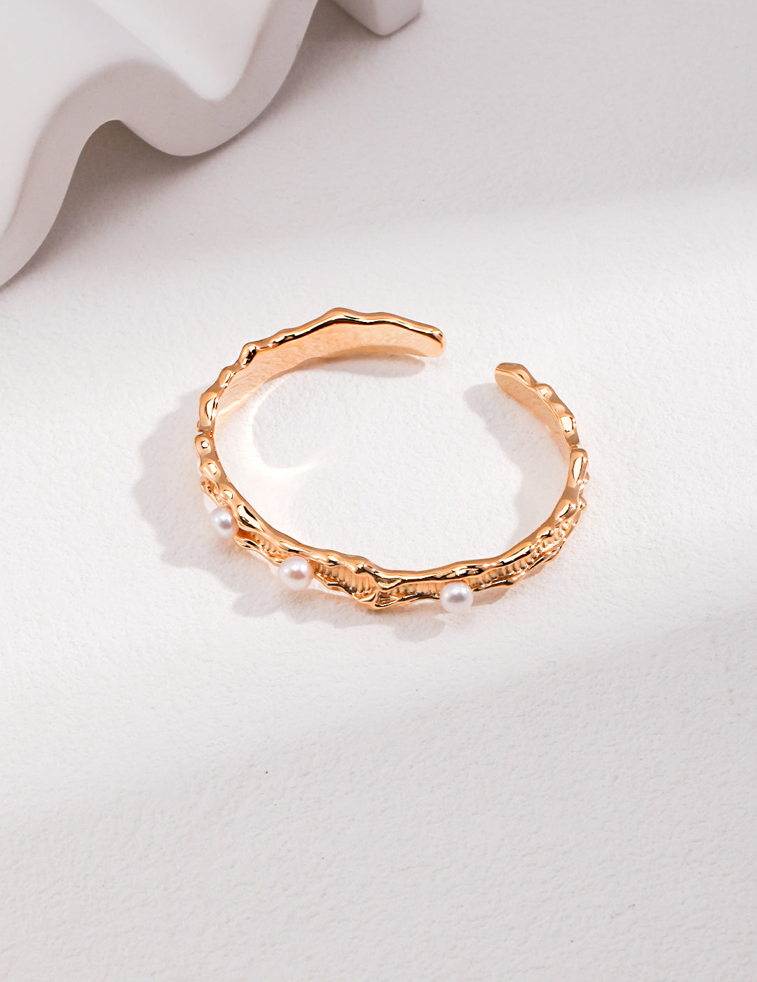 Bracciale Sirena S925 Placcato Oro 18k Perle Naturali