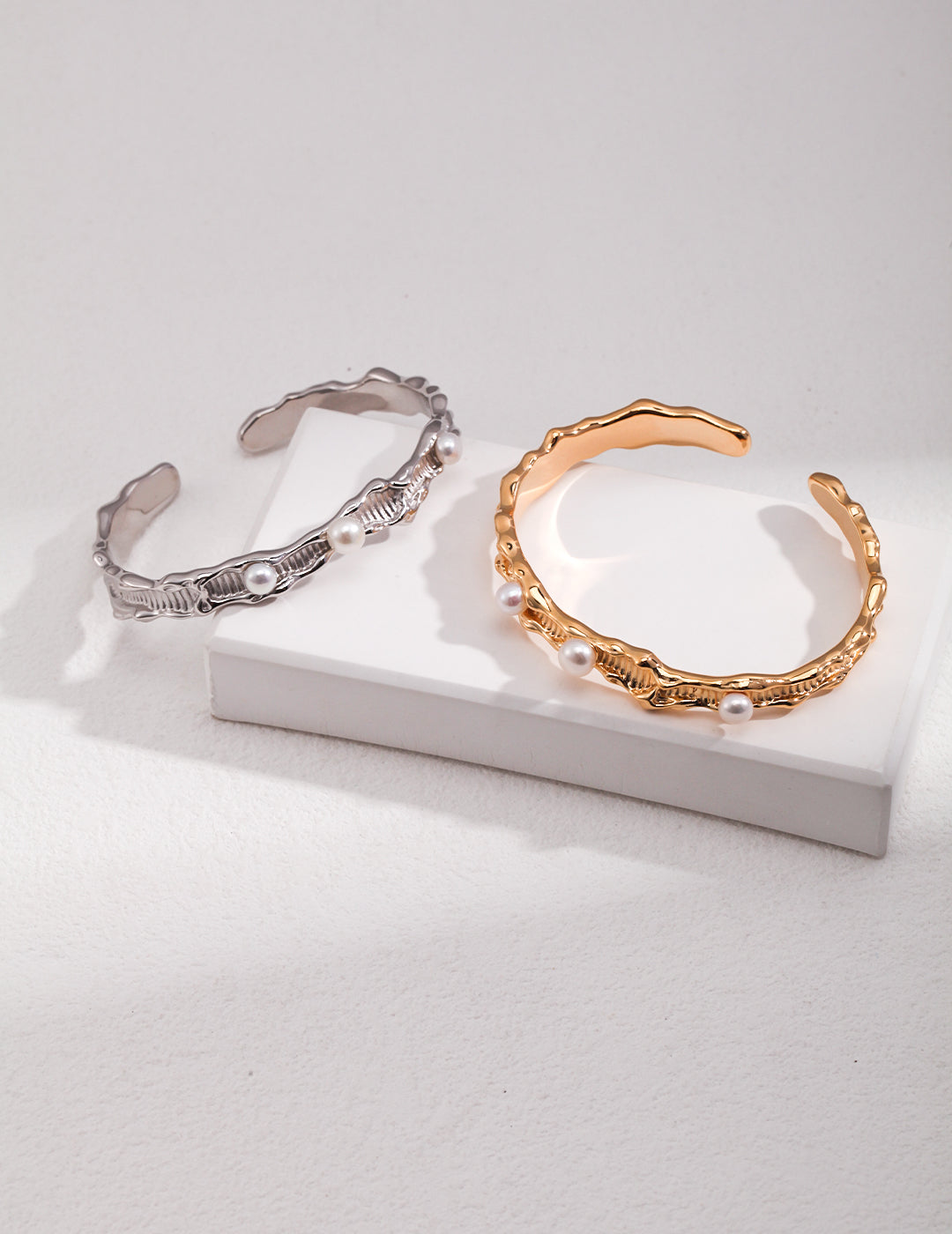 Bracciale Sirena S925 Placcato Oro 18k Perle Naturali