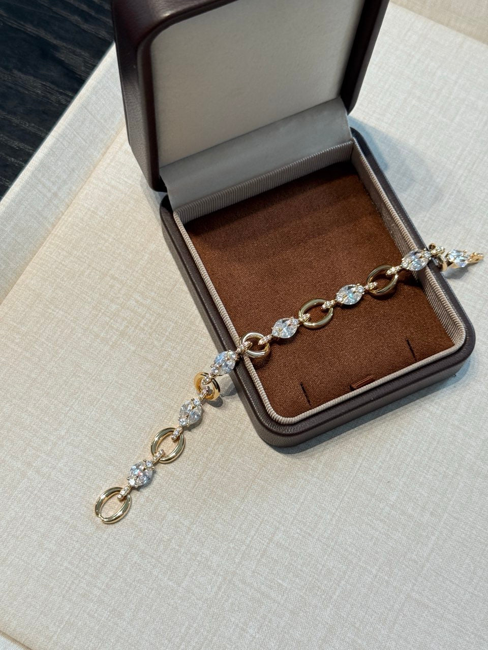Bracciale Emma S925 Placcato Oro Zirconi