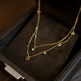 Collana Joia S925 Argento Placcato Oro 18k Zircone