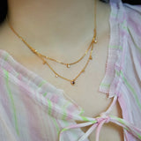 Collana Joia S925 Argento Placcato Oro 18k Zircone