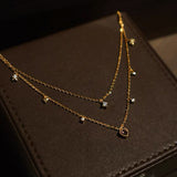 Collana Joia S925 Argento Placcato Oro 18k Zircone