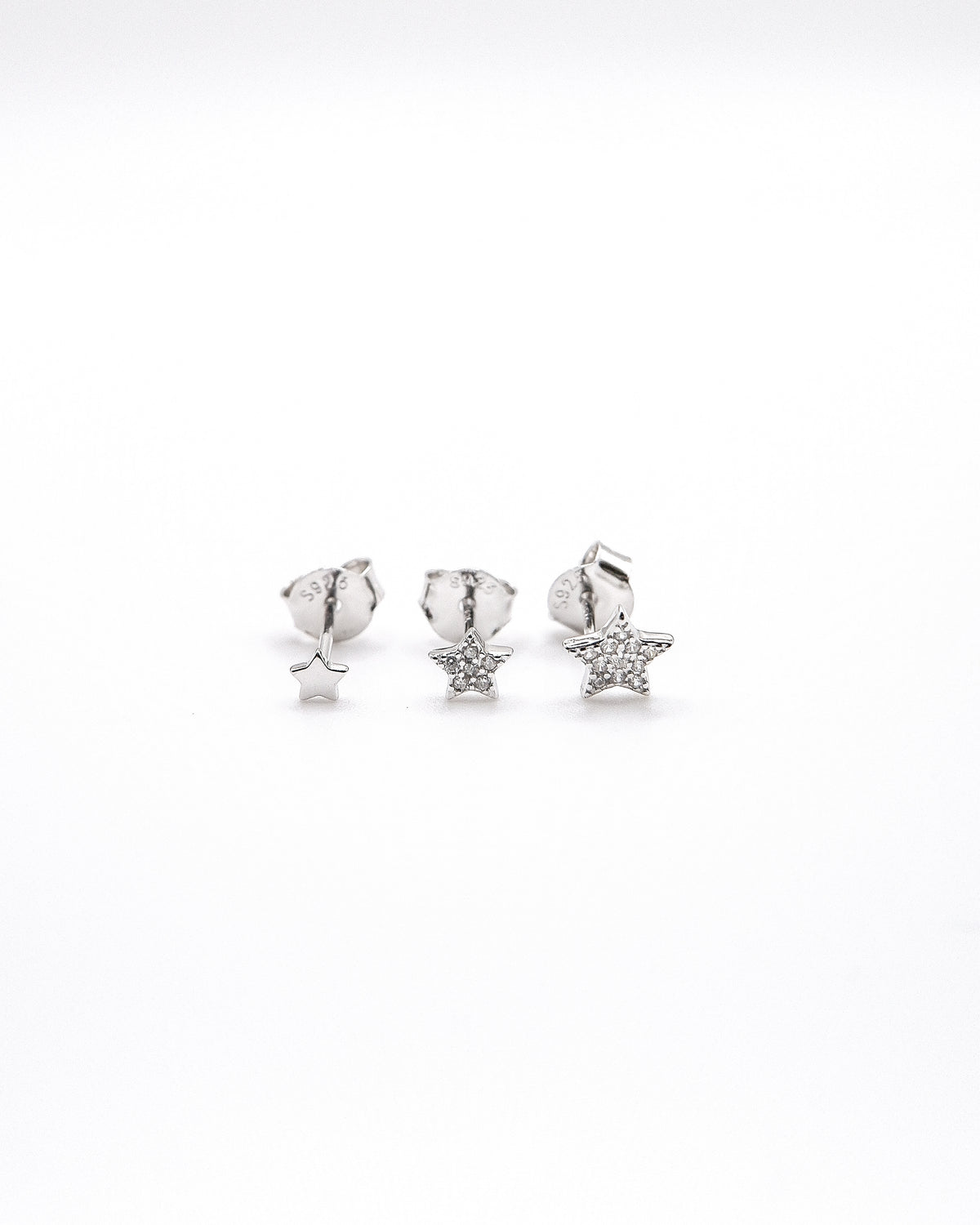 Tris Orecchini Stella S925 Argento Zircone