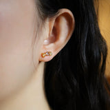 Orecchini Candy S925 Argento Placcato Oro 18k