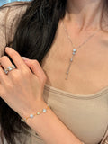 Collana Cometa S925 Argento Zircone