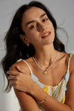 Set Collana & Orecchini Goccia S925 Placcato Oro 18k Perle Naturali