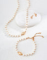 Set Armonia S925 Placcato Oro 18k, Perle Naturali